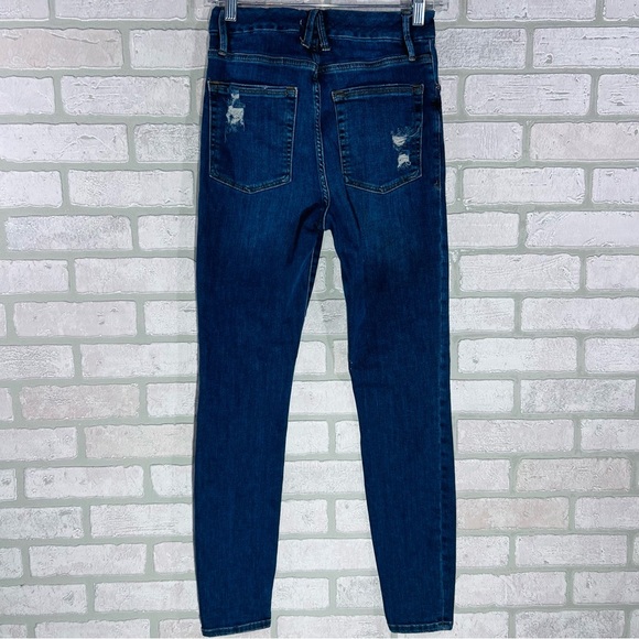 Good American Good Waist High Rise Skinny Jeans in Blue 195 Size 4/27 - Picture 5 of 8